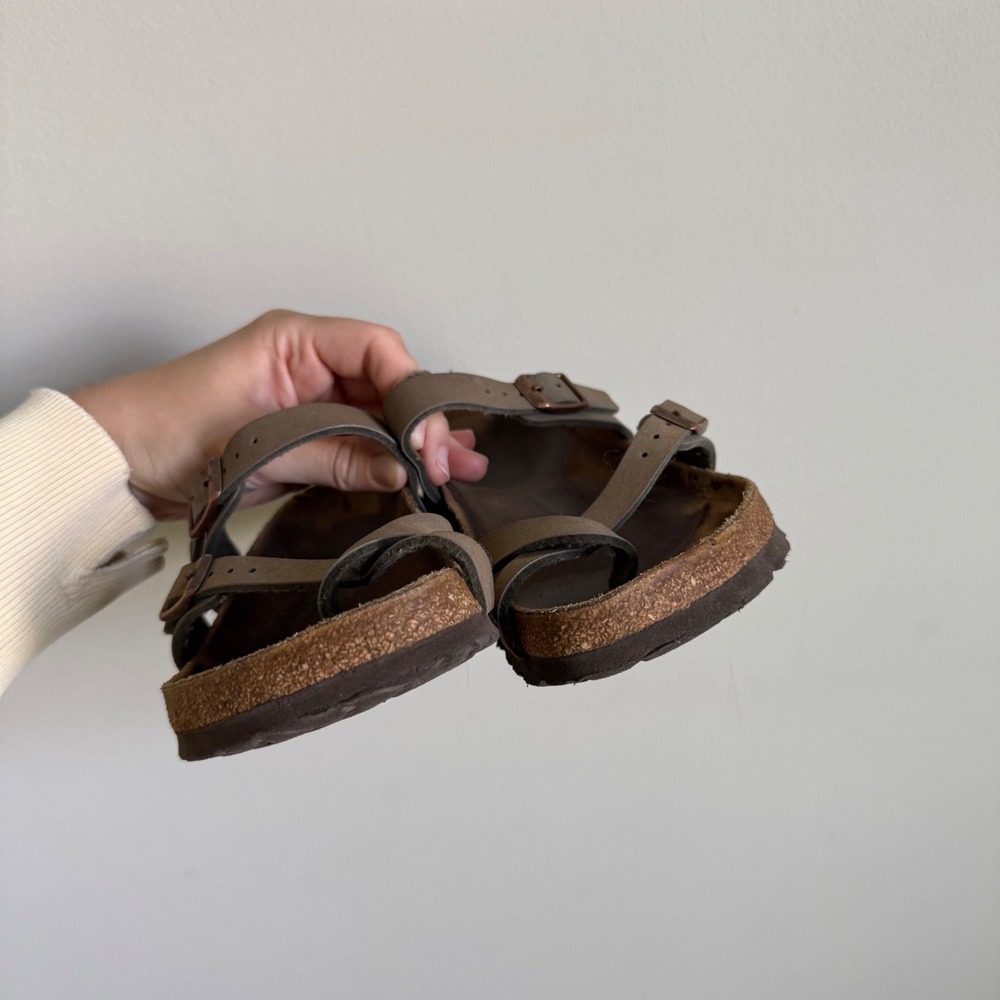 Birkenstock Mayari Birko-Flor Sandals Mocha Brown Women EU 36 US 5-5.5 - Picture 2 of 8